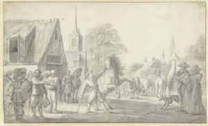 Hästmarknad av Esaias van de Velde