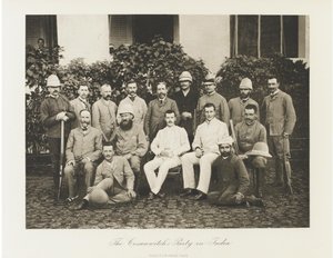 Tsarevich Nicholas Alexandrovich från Ryssland besöker Indien, 1891 av Esper Esperovich Ukhtomsky