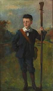 The Young Angler (olja på duk)