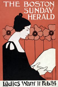 The Boston Sunday Herald - damer vill ha det 24 februari, pub. C. 1900