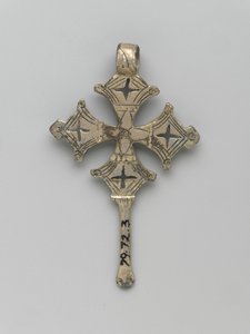 Baksidan av ett hängande kors, Amhara (silver) av Ethiopian Ethiopian