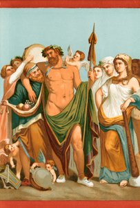 Hercules och Omphale, från en pompeiansk målning