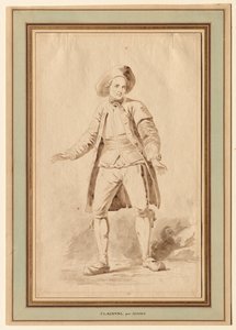 Skådespelaren Clairval, 1700-talet.