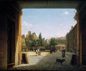 Innergården till Institut de France, 1825-62