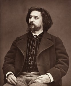 Alphonse Daudet fransk författare, 1849-1897, ca. 1876. av Etienne Carjat