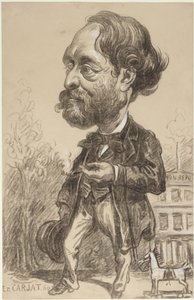 Karikatyr av Gustave Perdonnet av Etienne Carjat