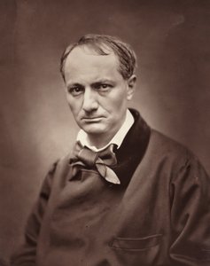 Charles Baudelaire fransk poet, kritiker och författare, 1821-1867, ca. 1863.