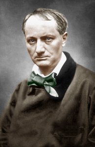 Charles Baudelaire, ca 1866 (handfärgat foto) av Etienne Carjat