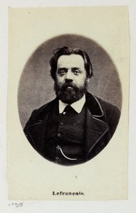 Lefrançois Adolphe Gustave, kallad Gustave Lefrançais (1826-1901). Lärare, han bildade 1849 tillsammans med Pauline Roland (1805-1852) Föreningen för socialistiska lärare. Som medlem av Kommunen satt han i kommissionen för arbete och finanser.... av Etienne Carjat