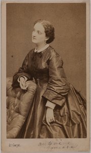 Porträtt av Antonine (Marie Pélissé, kallad), 1836-1900, skådespelerska av Etienne Carjat