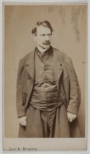 Porträtt av François Delsarte, ca 1870-90 (albumenavtryck) av Etienne Carjat