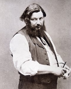 Porträtt av Gustave Courbet (1819-1877)