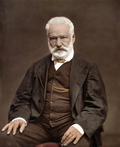 Porträtt av Victor Hugo (1802-1885), fransk författare och poet, Färgläggning på ett fotografi av Etienne Carjat (1828-1906) - Victor Hugo (1802-1885). engelsk författare och poet. ca. 1870. Färgfotografi.
