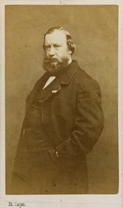 Porträtt av konstnären Constant Troyon 1810-1865, tidigt 1860-tal. av Etienne Carjat