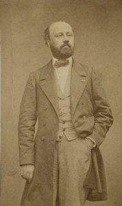 Porträtt av kompositören François Bazin 1816-1878, ca 1760. av Etienne Carjat