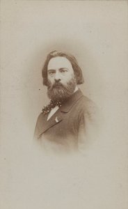 Porträtt av pianisten och kompositören Émile Prudent 1817-1863, ca 1860. av Etienne Carjat