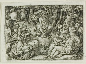 Apollon och muserna av Etienne Delaune