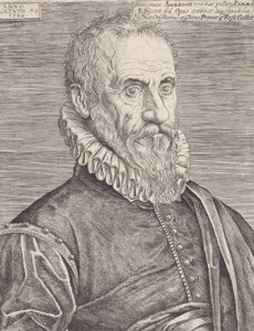 Porträtt av Ambroise Paré, kungens kirurg, 1582. av Etienne Delaune