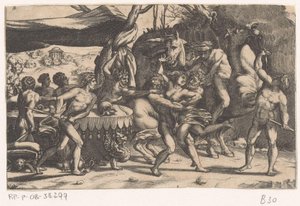 Rån av en kvinna av man och satyr Battle between the Lapiths and Centaurs (serietitel)