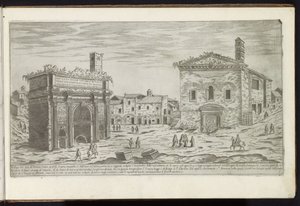 Båge av Septimius Severus i Rom Forntida byggnader (serietitel) I vestigi dell