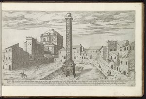 Trajanus forum med Trajanus kolumn i Rom Forntida byggnader (serietitel) I vestigi dell