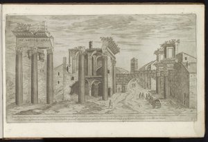Ruiner vid Forum of Nerva Forntida byggnader (serietitel) I vestigi dell