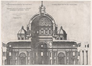 Mirror of Roman Magnificence: St. Peters, 1500-talet., 1500-talet. av Etienne Duperac