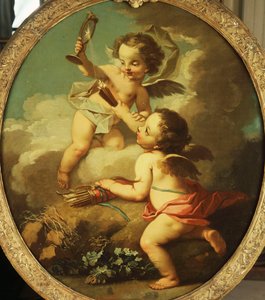 An Allegory of Love - Putti disporting in a Landscape,