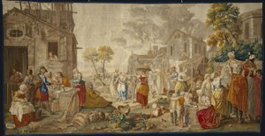 Utomhusmarknaden, från byfestivaler, 1775-89