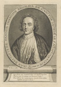 Porträtt av poeten Jean-Baptiste de Santeul 1630-1697, um 1700.