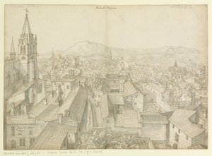 Del av kollegiet  i Avignon  1617 : Del av Avignon