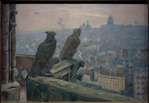 Paris sett från Notre-Dame av Etienne Moreau Nelaton