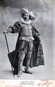 Constant Coquelin aka som Coquelin aîné (1841 - 1909) i Cyrano de Bergeracs kostym (foto)