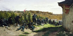 Tirailleurs de la Seine vid slaget vid Rueil-Malmaison, 21 oktober 1870, 1875