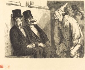 Opera Ball: Du har för roligt! av Etienne after Honoré Daumier