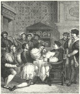 Kardinal Wolsey underhölls hemma av Etienne after Ronjat