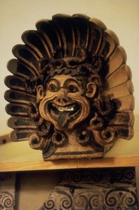 Antefix i form av ett Gorgons-huvud (terrakotta) av Etruscan