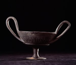 Etruskisk civilisation: kantharos av Etruscan