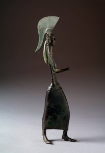 Den etruskiska gudinnan Menerva (Menrva) - Bronsskulptur, 440-420 f.Kr. av Etruscan