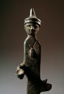 Haruspice, bronsskulptur, 300-talet f.Kr av Etruscan Etruscan