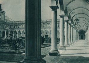 Kloster i klostret San Martino, nära Neapel, Italien, 1927 av Eugen Poppel