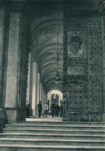 Vatikanens ingång från Petersplatsen, Rom, Italien, 1927 av Eugen Poppel