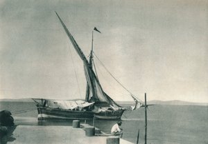 Hamnen, Ischia, Italien, 1927 av Eugen Poppel
