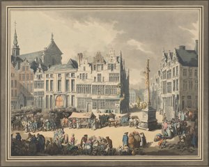 Place de Meir i Antwerpen, 1797. av Eugen Poppel