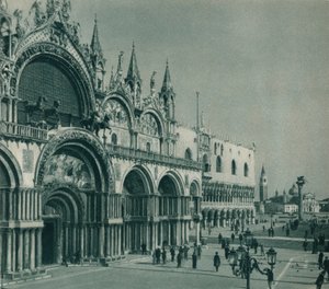 Markuskyrkan, Venedig, Italien, 1927 av Eugen Poppel