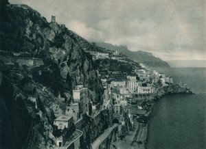 Utsikt över Amalfi, Italien, 1927 av Eugen Poppel