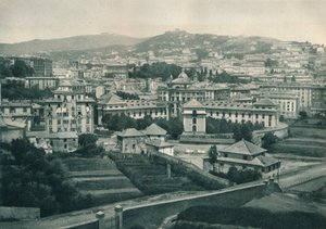 Utsikt över Genua, Italien, 1927 av Eugen Poppel