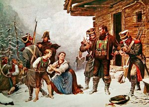 Fångst av Andreas Hofer den 19 januari av Eugen von (after) Blaas