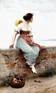 Ett eftertänksamt ögonblick, 1896