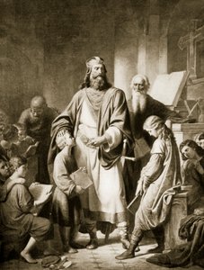 Karl den Store och hans forskare, illustration från 